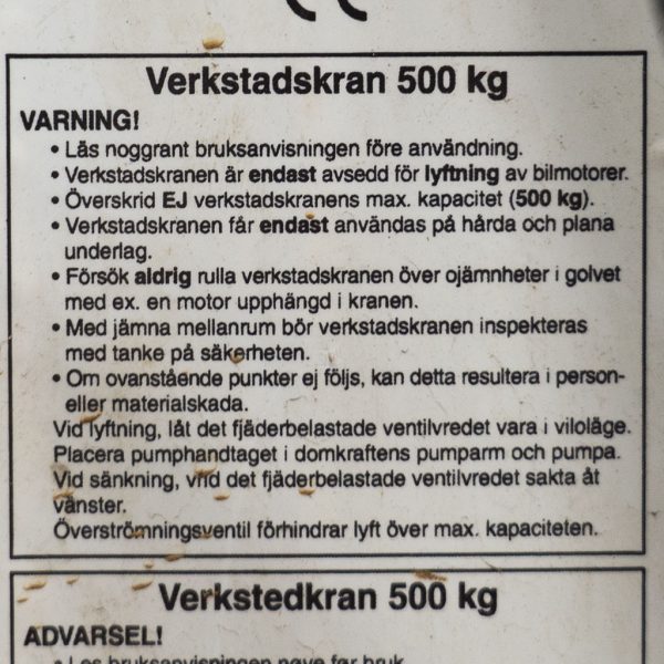 VERKSTADSKRAN 3TON - Bild 3