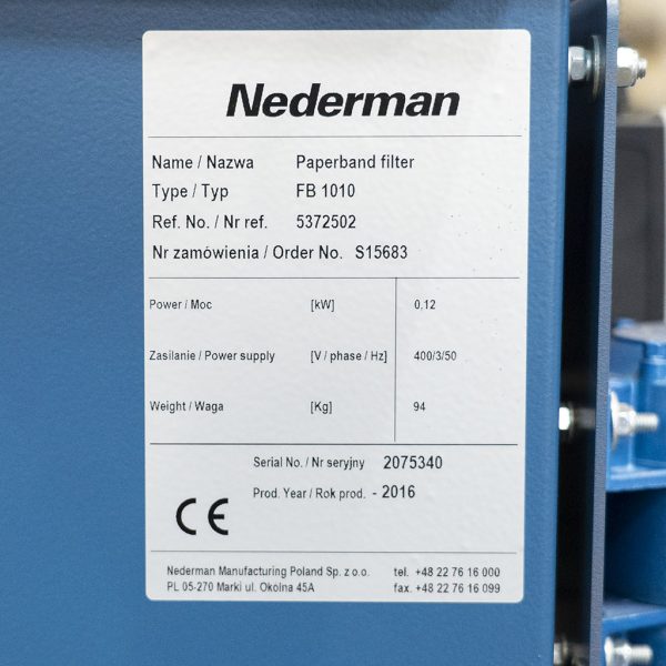 Nederman pappfilter FB 1010 - Bild 3