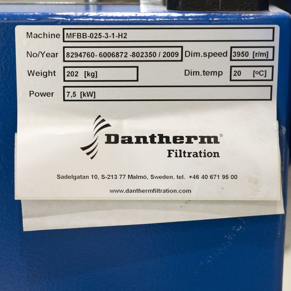Dantherm Remdriven fläkt MFBB-025-3-1-H2 - Bild 3