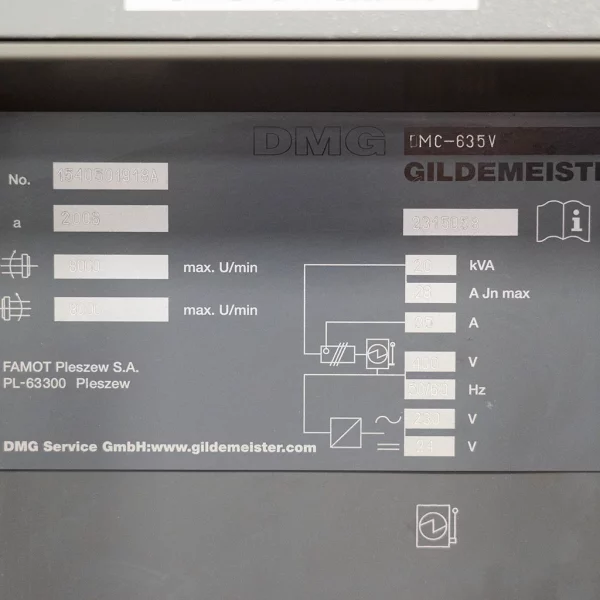 Deckel-Maho multi operational machine 635V 4th axis - Image 10